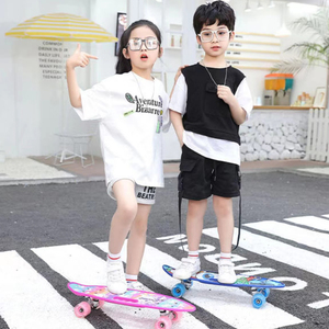 Grande planche à poisson cruiser planche de surf surface personnalisée lumière enfants peint à la main longue planche à roulettes scooter pour enfants - Product Image 6