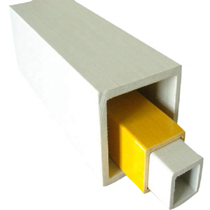 KIG frp pultrusione tubo quadrato e tubo scanalato grp in fibra di vetro tubo quadrato FRP braccio trasversale - Product Image 4