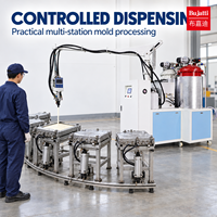 Machine à mousser compacte en polyuréthane basse pression pour le prototypage en laboratoire et la production à petite échelle