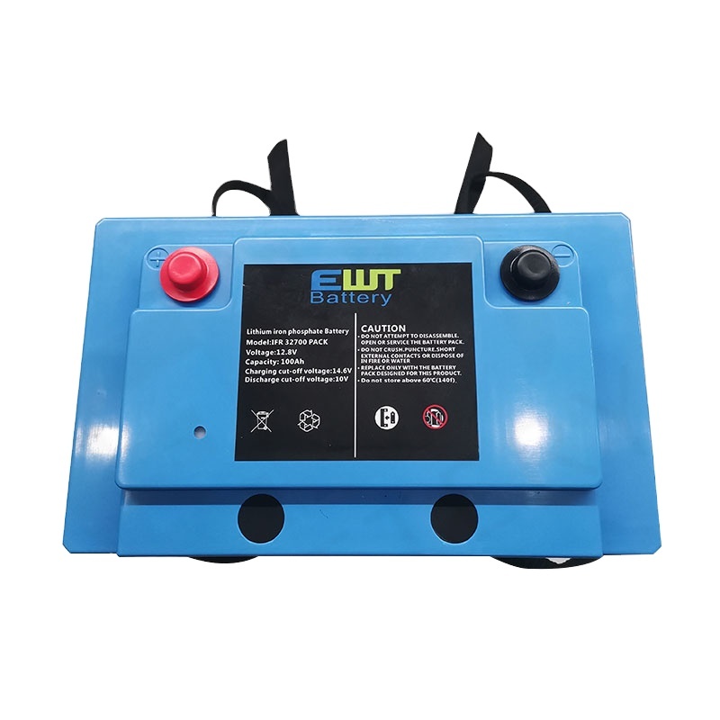 EWT Battery 12V 100AH 100A Lifepo4 Battery Pack Deep Cycle IFR32700 1C Discharge Battery Pack For Golf Cart · image 1