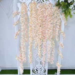 Canne à Neige Artificielle Décoration <span class=keywords><strong>de</strong></span> Mariage Rotin 200 cm 150 Têtes <span class=keywords><strong>de</strong></span> Fleurs Fleur Artificielle Vigne - Product Image 4