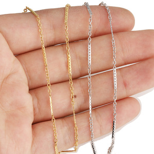 Cadena de acero inoxidable en forma de O, chapada en oro de 18 quilates, para la fabricación de pulseras, componentes de joyería, accesorios DIY H1645 - Product Image 2