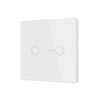 Transmisor Inalámbrico Universal RF433 Mhz de 50m con Pantalla Táctil en la Pared para Control de Luces/Interruptores/Puertas de Garaje, Señal Estable