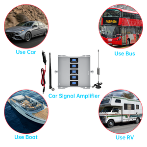 Amplificador de Señal de Celular de Alta Ganancia para Automóvil, Repetidor de Señal de Cinco Bandas 800 900 1800 2100 2600 - Product Image 2