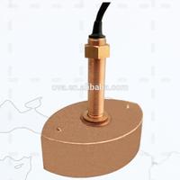 Transductor de Sonar Ultrasónico de Bronce de 1.8KW A-TD67T, Sensor de Eco, Transductor de Paso por Casco