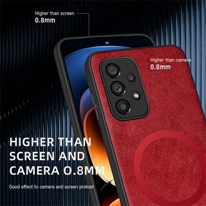 Étui de téléphone en cuir avec charge magnétique <span class=keywords><strong>sans</strong></span> <span class=keywords><strong>fil</strong></span> pour Samsung <span class=keywords><strong>Galaxy</strong></span> A53 A14 A33 A23 A13 A52 A52S A32 A22 A71 <span class=keywords><strong>A51</strong></span>, coque de protection souple - Product Image 2