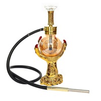 Vente directe d'usine : Nouveau style de chicha en résine de 55 cm, forme griffe de dragon, artisanale et unique, ensemble complet, vente en gros.