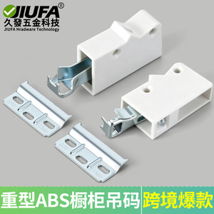 Soporte de pared para armario JiuFa, blanco, ABS, con ajuste de tornillos, para armario de pared. - Product Image 3