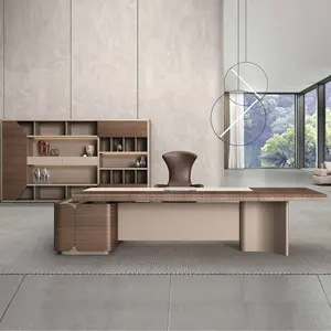 Muebles de oficina de diseño moderno, de lujo, de alta calidad, Chair Enchapado, grande, ejecutiva