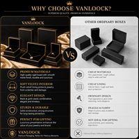 Coffret à bijoux noir de luxe, logo personnalisé, emballage cadeau haut de gamme pour bagues, colliers, boucles d'oreilles et bracelets