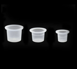 100 Vasos Desechables para Tinta de Tatuaje, Vasos de Plástico para Pigmento, para Maquillaje Permanente, Microblading, Uso Profesional en Estudio de Tatuajes - Product Image 2