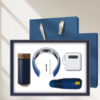 Artículos de Regalo Electrónicos: Set de Regalo Corporativo con Termo, Masajeador de Cuello, Paraguas y Batería Externa (Logotipo Personalizado de la Empresa)