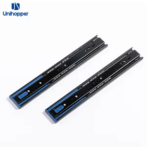 Unihopper Manufacturer Side Mounted Soft Close Drawer Glides Self Close Ball Bearing Drawer Slider