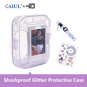 Toptan Kaliteli <span class=keywords><strong>Instax</strong></span> Mini 13 Simli Plastik Su Geçirmez Toz Geçirmez Sert Kılıf Fotoğraf Cebi Ayarlanabilir Askılı Seyahat Çantası - Product Image 2