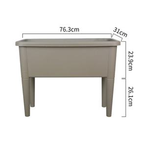 Fourniture directe d'usine grandes boîtes de plantation de balcon en plastique rectangulaires <span class=keywords><strong>à</strong></span> profil bas culture de légumes plateaux de pépinière couvercles - Product Image 5