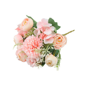 Arrangement de fleurs artificielles Lichao, seau de fleurs de couleurs mélangées pour la décoration de la maison et des mariages - Product Image 5