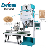 Machine de pesage et de remplissage de sacs de céréales de 5 à 10 kg pour supermarché DCS-50FB-C, équipement d'ensachage de riz pour la vente au détail avec scelleuse thermique