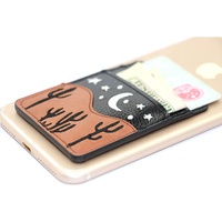 Portefeuille mobile intelligent avec autocollant en cuir, porte-cartes portable pour cartes de crédit, marque Yin Hui, 3 tailles, style tendance