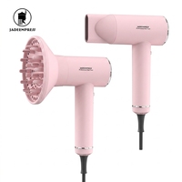 Sèche-cheveux de salon 1800W, design compact en plastique, moteur BLDC, ionique, 3 vitesses, buse concentratrice, système d'air chaud/froid