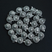 Connecteurs de collier et bracelet en forme de fleur creuse en gros, fermoirs de haute qualité faits à la main pour la fabrication de bijoux DIY, référence PJ0039