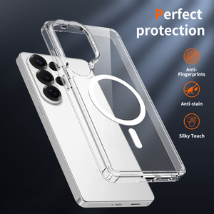 Étui de téléphone magnétique transparent <span class=keywords><strong>pour</strong></span> Samsung <span class=keywords><strong>Galaxy</strong></span> S26 Ultra, fin, anti-rayures, TPU+PC, résistant aux chocs, compatible avec Samsung S24 S25 S26 - Product Image 4