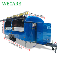 Wecare Mobile Cuisine Rue Pizza Food Truck Café Van Remorques Nourriture Cuisine Usa