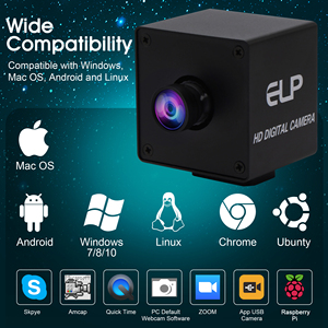 Webcam USB HD 13MP avec pilote d'objectif grand angle sans distorsion Caméra Web USB Plug & Play gratuite - Product Image 6
