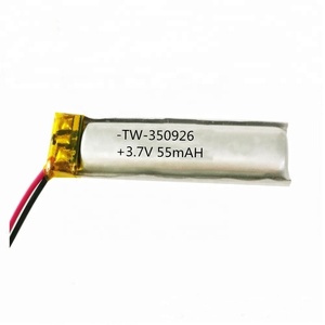 55mAH 350926 <span class=keywords><strong>3</strong></span>,7 v cell quadcopter Battery de ion lithium polymer cells packet with connector for ups - Product Image 1