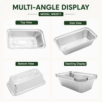 Barquettes jetables en aluminium écologiques n°6a de 8 pouces et 18 oz, résistantes au four, pour la cuisson et le service de boulangerie