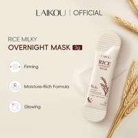 Masque de nuit au riz 3g hydratant, éclaircissant, à l'extrait de plantes, soin du visage