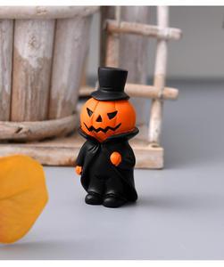 2025 nouveau Halloween sorcière diable Gentleman citrouille résine Figurines bureau décor ensemble 3 Pack pour la fête de famille - Product Image 5