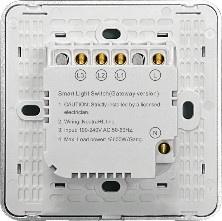 SZMYQ Smart Home Tuya ZigBee Touch Panel Tempered Glass Aluminum Frame