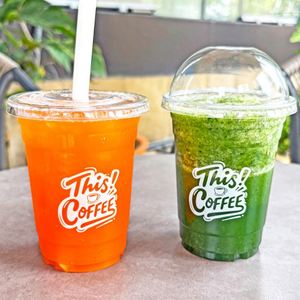 Gobelets jetables en plastique PET transparent écologiques avec couvercles, personnalisables avec logo, 12/14/16/22 oz, pour jus, café glacé et autres boissons - Product Image 3