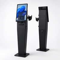 Terminal de libre-service tout-en-un avec écran tactile Android 21,5 pouces, PC industriel pour l'enregistrement des visiteurs et la commande en magasin