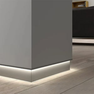 Fabricant OEM, plinthe LED en aluminium sur mesure, profil <span class=keywords><strong>de</strong></span> plinthe en alliage d'aluminium, plinthe LED au design moderne - Product Image 5