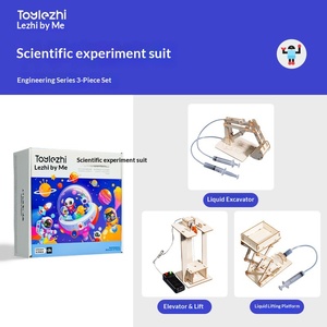 Kit de Experimentos Científicos de Madera para Niños, Juguete Educativo de Tecnología para Bebés de 0 a 3 <span class=keywords><strong>Meses</strong></span>, Equipo de Física, Invención DIY, Juego de <span class=keywords><strong>Tres</strong></span> Piezas - Product Image 5