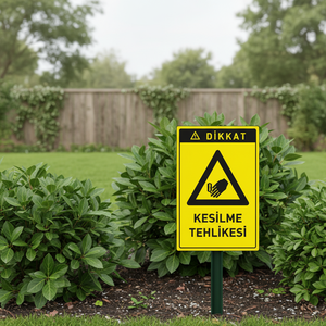 Señal de Advertencia de Peligro de Inyección, Señal de Jardín con Aviso de Seguridad Crítica - Product Image 3