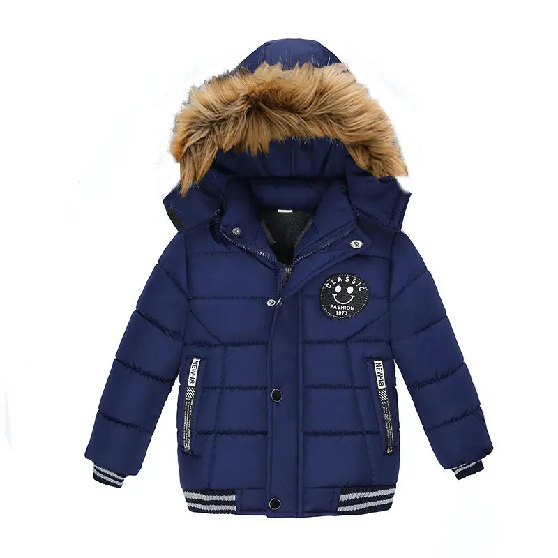 أزياء الشتاء الصوف سترة دافئة القطن سميكة صبي الاطفال تحمل معطف ملابس خارجية شديدة البرودة