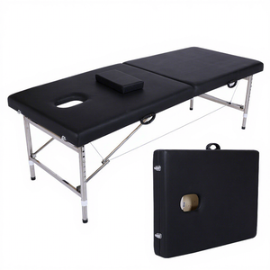 Z High Quality Modern Portable Collapsible Synthetic Leather Tattoo Beauty Salon Bed Spa Moxibustion <b>Folding</b> Massage <b>Table</b> - Product Image 1