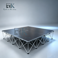 Équipement de scène portable personnalisé, système de toiture pour événements et concerts, éclairage, structure de toiture en aluminium, plateforme de scène