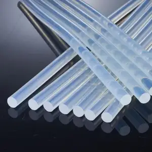 透明色热熔胶棒粘硅胶胶水棒 11毫米支装