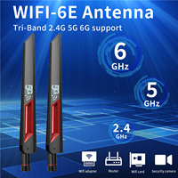 Antenne WiFi double bande 12dBi 2.4GHz 5.8GHz Antennes Wi-Fi mâles SMA Antenne de routeur de Communication universelle à Gain élevé