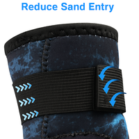 Gants de plongée en néoprène chaud de 3 mm avec imprimé éclairs bleus, gants antidérapants à paume pointillée pour la plongée en apnée, la plongée en eau profonde et la pêche sous-marine