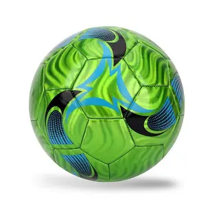 New product no. 5 PVC durable sewing ball football ball reflective