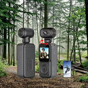 Cámara Vlog WIFI 2K con Cámaras Delanteras y Traseras Dobles de 120° °   Cámara Corporal Giratoria Portátil, Grabadora de Seguridad para Viajes y Blogging - Product Image 3