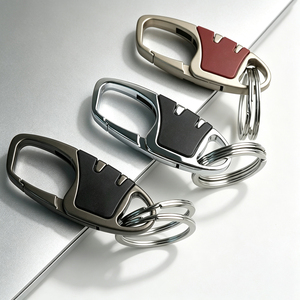 <b>Polished</b> Zinc Alloy Carabiner Keychain Custom Printed Logo Metal Key Clip Key Holder for <b>Car</b> Keys, Household Daily Accessories - Product Image 5