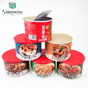 カスタムロゴ紙管食品デリ食品包装サプライヤー紙缶ボックス