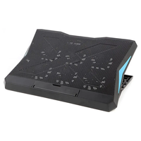 Support de refroidissement pour ordinateur portable Great Roc 6 ventilateurs, 2400 tr/min pour ordinateurs portables jusqu'à 17 pouces