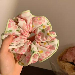 GEERDENG, venta al por mayor, lazos para el cabello de gran tamaño, diseñador Extra Jumbo Giant Scrunchy 16/12, 5cm, gran tela colorida, <span class=keywords><strong>Scrunchies</strong></span> para el cabello - Product Image 2