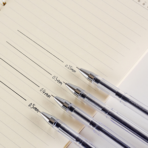 Gel bút bán buôn tip tốt Kim tip 0.25 mét gel mực bút mịn bằng văn bản Gel bút thiết lập trong hộp - Product Image 2